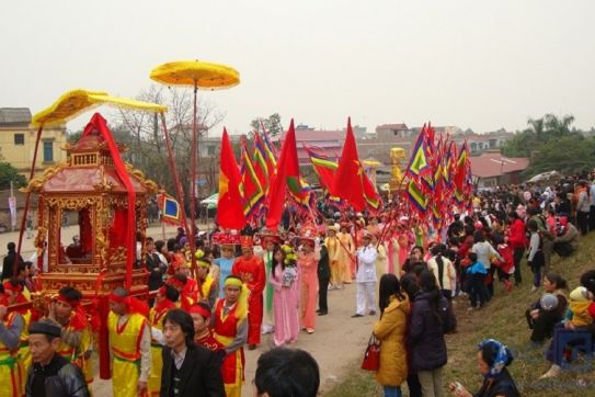 Bac Ninh Dau Pagoda Festival, typical agricultural ritual